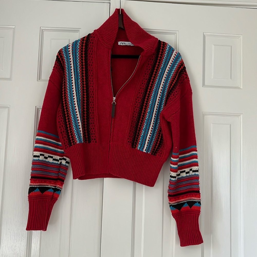 Zara Zip Sweater - never worn